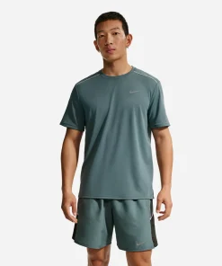 Áo Thun Nam Nike Miler Dri-Fit Uv-Protection Short-Sleeve Running - Xanh Dương